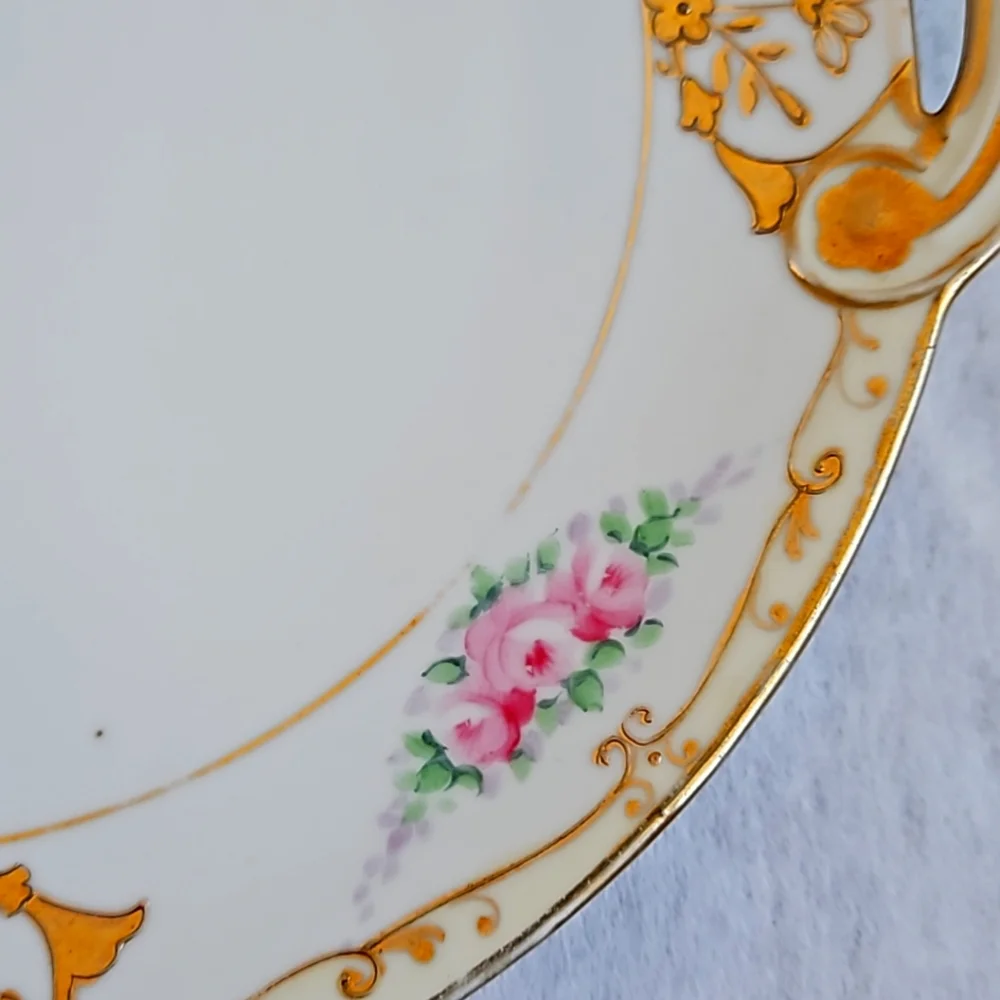 Vintage Nippon Golden Hand Painted 9